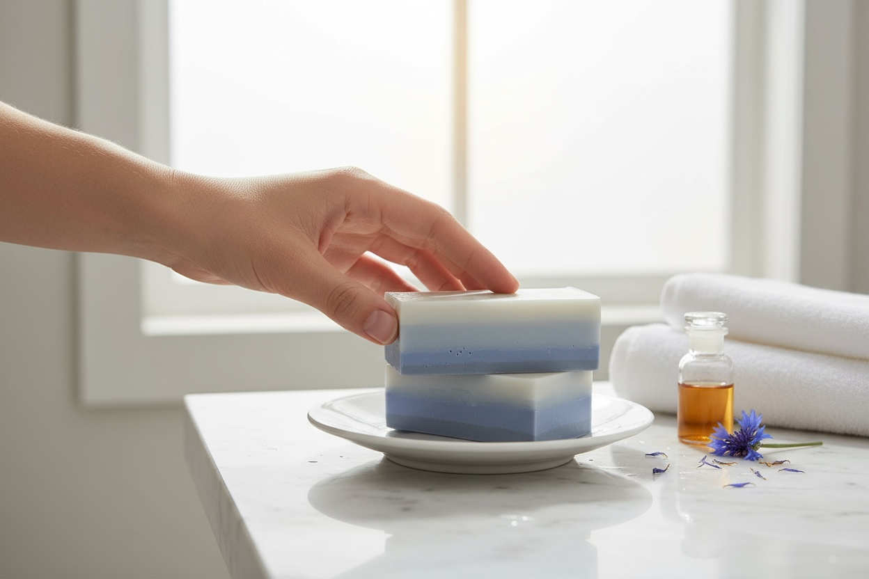 Blue Clay and Oatmeal Milk soap