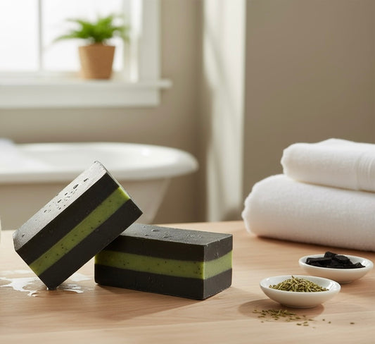 Bentonite Clay, Activate Charcoal with Tea Tree and Poppy Seeds